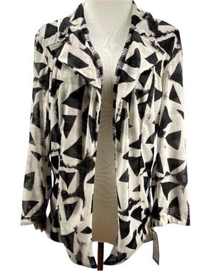 New Save The Queen Silk Blend Jacket Sz XL Lightweight Mixed Patterns Plus Italy